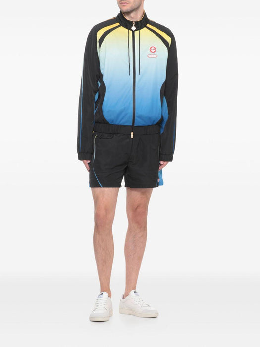 Gradient Football Shorts<BR/> M-AW25-TR-348-01 BLACK GRADIENT CASABLANCA 