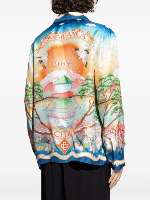 silk shirt U-MPF25-SH-006-01 TENNIS CLUB CASABLANCA 