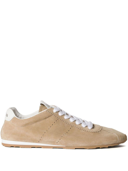 Plume suede sneakers 5E114E F005 054F0F24 MIU MIU 