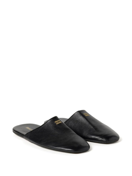 leather slippers 5S322E F A005 3AP6F0002 MIU MIU 