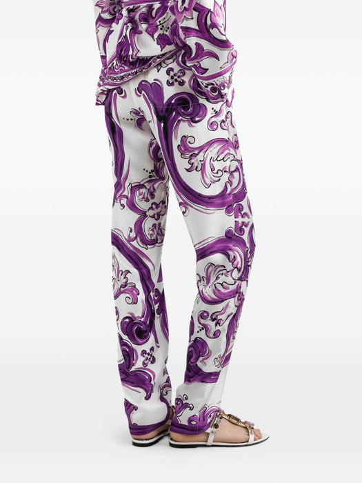 silk trousers FTC4TT HI1S6H15DQ DOLCE & GABBANA 