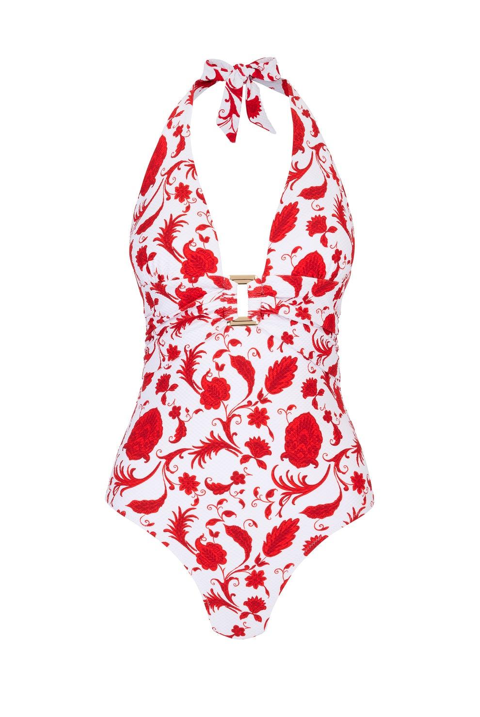 Evia rectangle halterrneck swimsuit 26SSEV21 PRT-PRT HEIDI KLEIN 