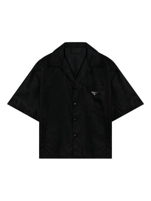 triangle-logo bowling shirt SC449 S OOO 1WQ8F0002 PRADA 
