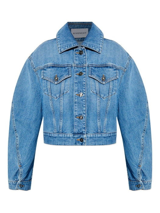 puffed-sleeve denim jacket BW00SK516F 420 GIVENCHY 