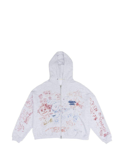 JOSHUA TREE DOUBLE ZIP HOODIE 4U006Q1010MLT MULTI PALY HOLLYWOOD 