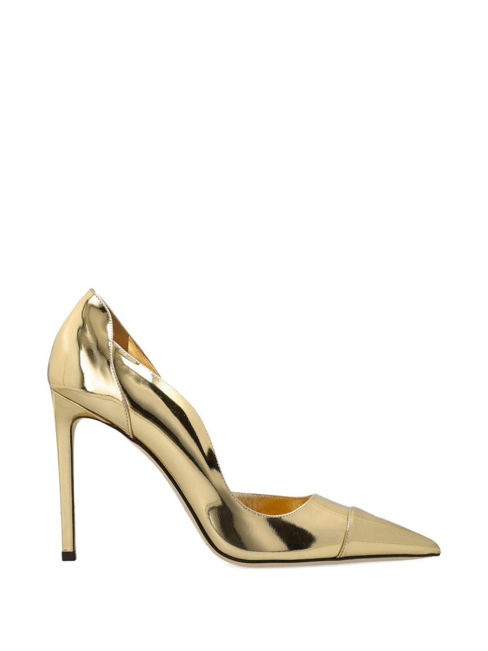 Brigitte pointed-toe pumps BRIGITTE 100 QUI GOLD JIMMY CHOO 