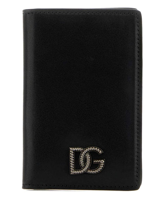 logo detail leather card holder BP3323 AU99480999 DOLCE & GABBANA 