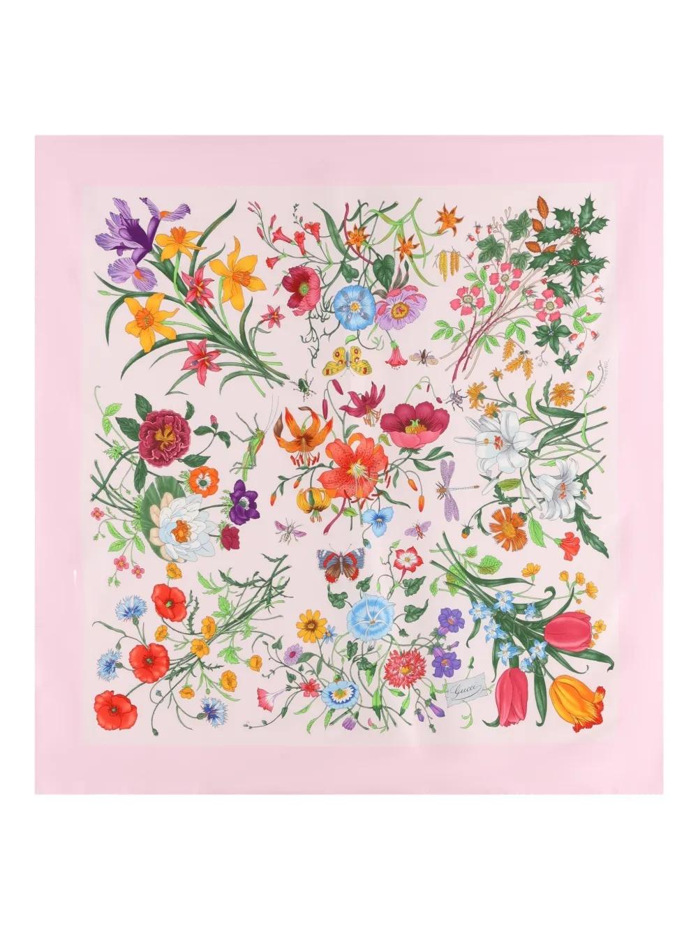 floral-print silk scarf 823486 3G0015872 GUCCI 