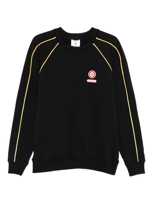 logo-appliqué sweatshirt M-AW25-JTP-437-01 BLACK CASABLANCA 