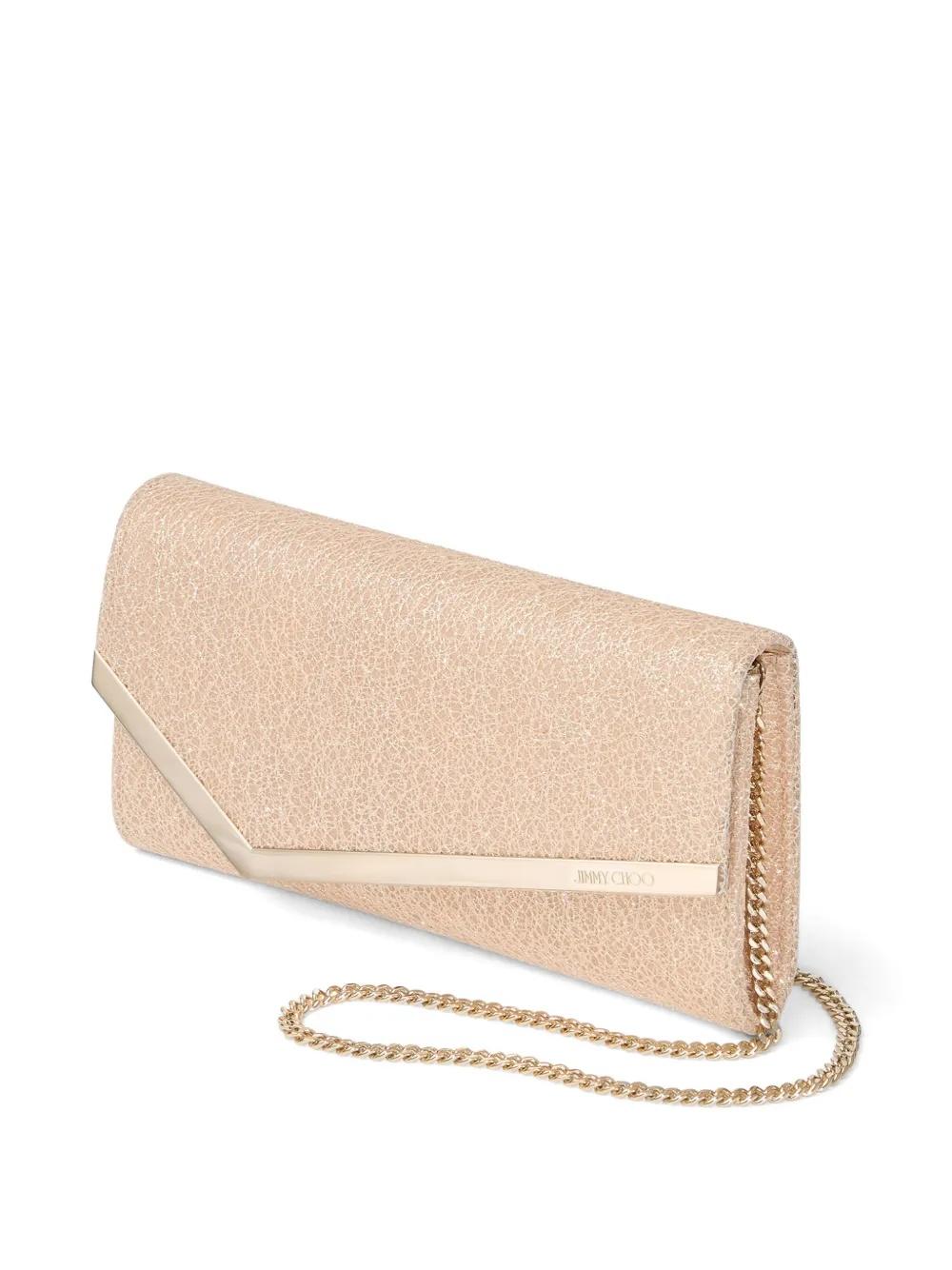 Emmie clutch bag EMMIE UBDMACARON/LIGHT GOLD JIMMY CHOO 