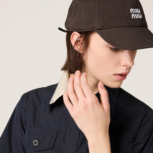 Denim baseball cap 5HC369 2CR1F0BMS MIU MIU 