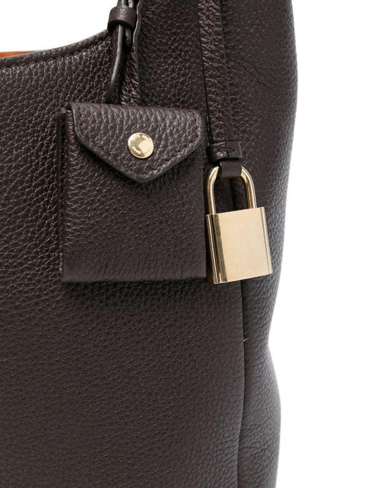 Dark Brown Leather Shoulder Bag 5BE098 2IFLF0ZKS MIU MIU 