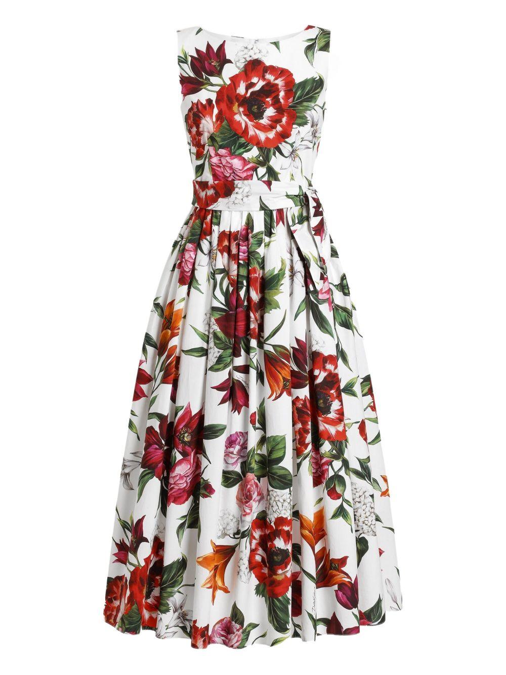 floral-print midi dress F6TZTT HS5TQHA5PB DOLCE & GABBANA 