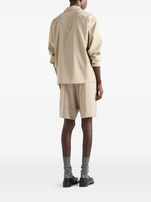 zip chest-pocket overshirt SC855 S OOO 19AMF0036 PRADA 