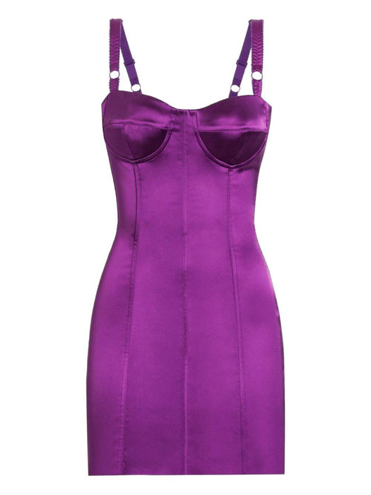 satin bustier mini dress F6CLMT FURHMF0571 DOLCE & GABBANA 