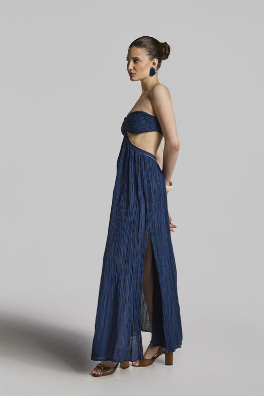 CIRCE MAXI DRESS 216222 DARK BLUE D'ARTEMIDE 