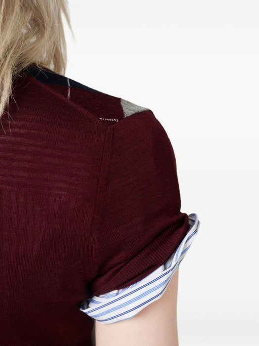 argyle intarsia-knit sweater MMLB66 S OOO 174CF0007 MIU MIU 