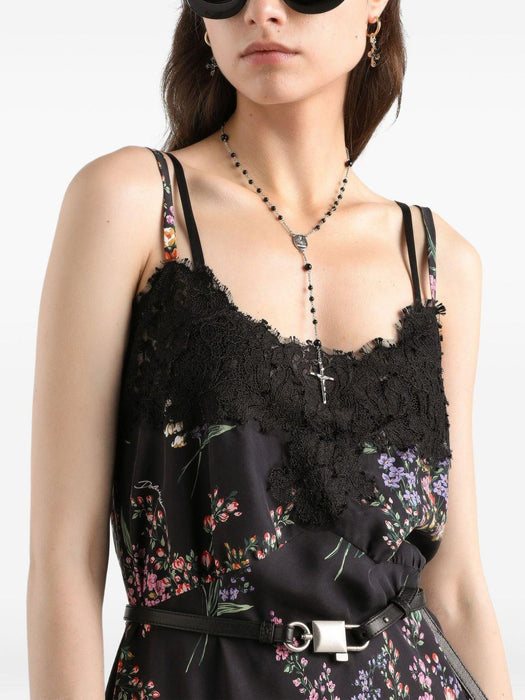 floral lace mini dress F60F7T IS101HN5XY DOLCE & GABBANA 