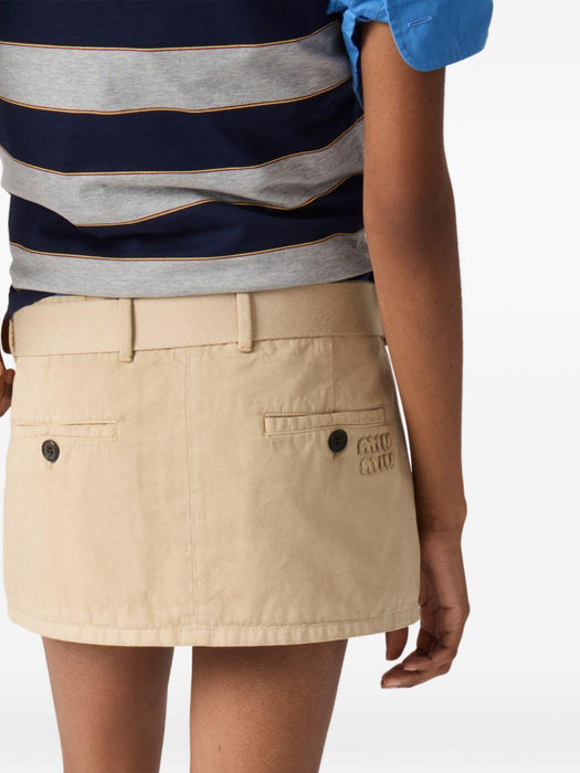 welt-pocket mini skirt MG2637 S OOO 19EKF0006 MIU MIU 