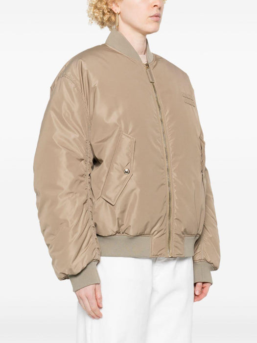 logo-patch bomber jacket ML1071 S OOO 13FRF0572 MIU MIU 