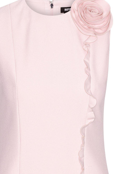 Crepe mini dress w/rose 116323556  ROTATE 