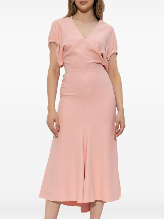 puff-sleeved midi dress 1325WDR006381A 9471 VICTORIA BECKHAM 