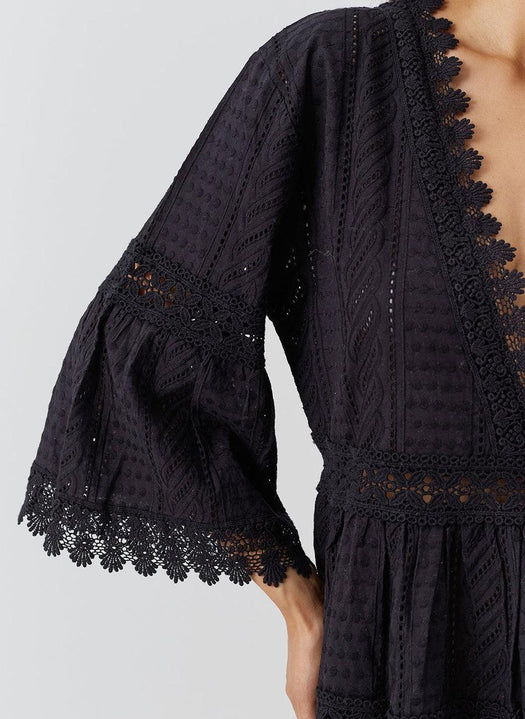 Victoria Black Kaftan VICTORIA CORE BLK MELISSA ODABASH 