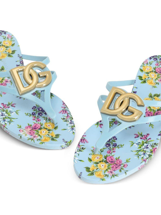 logo floral print flip-flops CW2418 AY850HC5XL DOLCE & GABBANA 