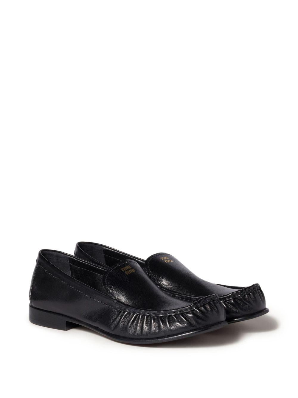 embossed-logo loafers 5D499E F 015 007F0002 MIU MIU 