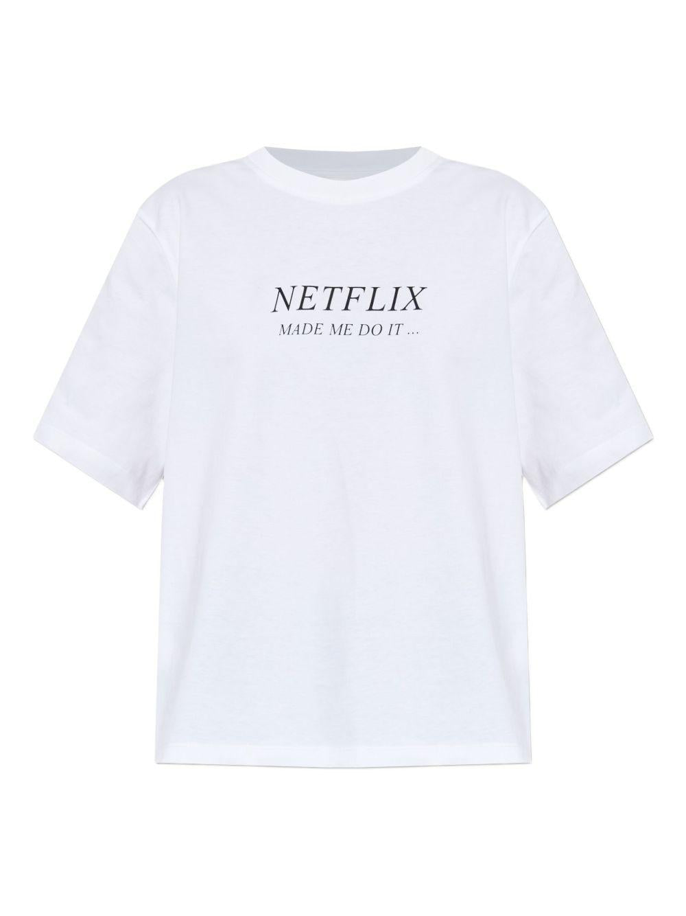 slogan-print T-shirt 1325JTS006477A 9461 VICTORIA BECKHAM 