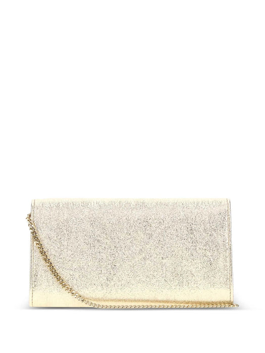 Emmie clutch bag EMMIE DXBPLATINUM ICE/LIGHT GOLD JIMMY CHOO 