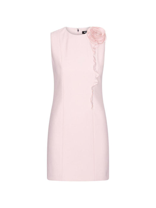 Crepe mini dress w/rose 116323556  ROTATE 