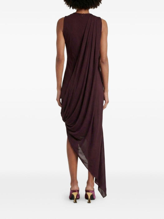 Draped asymmetric dress 1326WDR007374A 9887 VICTORIA BECKHAM 