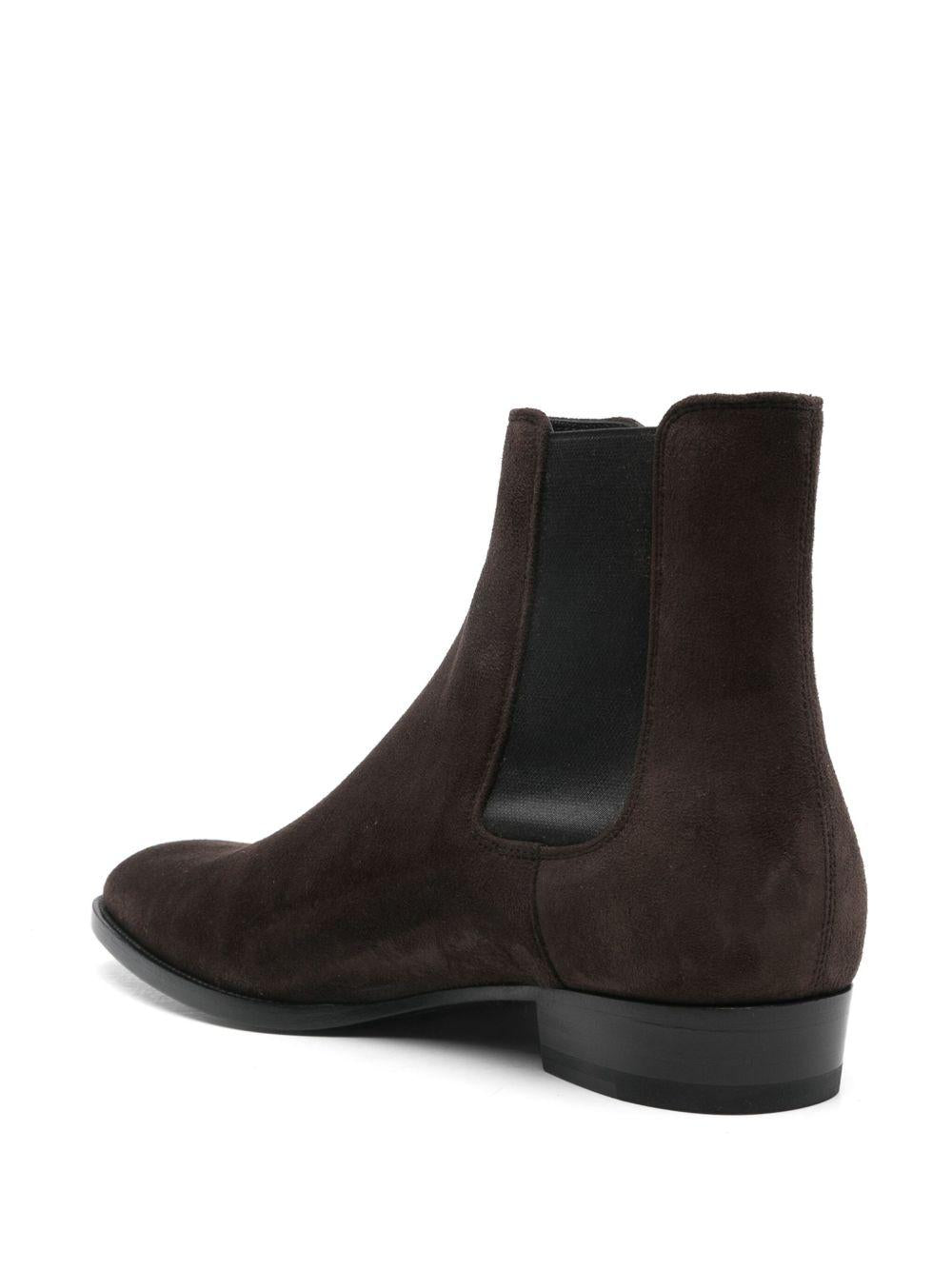 Wyatt Chelsea boots<BR/> 818318 AADXB6023 SAINT LAURENT 