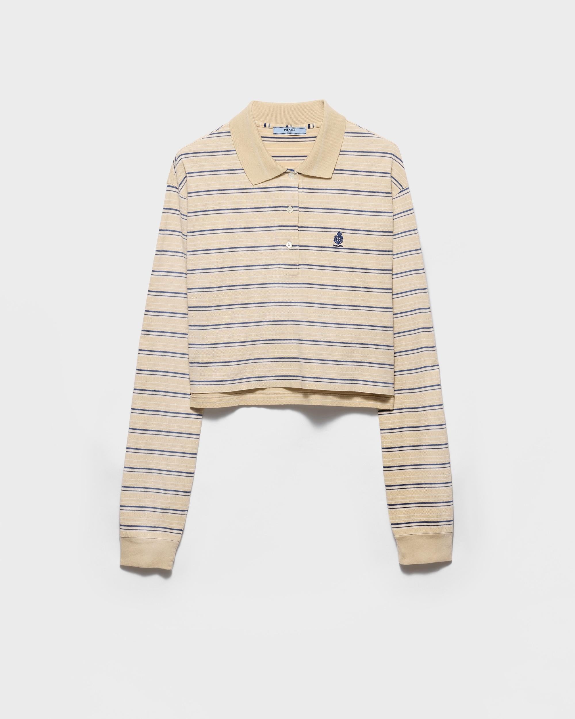 Striped piqué polo shirt 39668R S OOO 19SJF05HE PRADA 