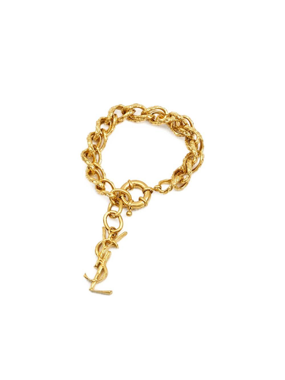 detailed-chain logo-pendant bracelet 840629 Y15008060 SAINT LAURENT 