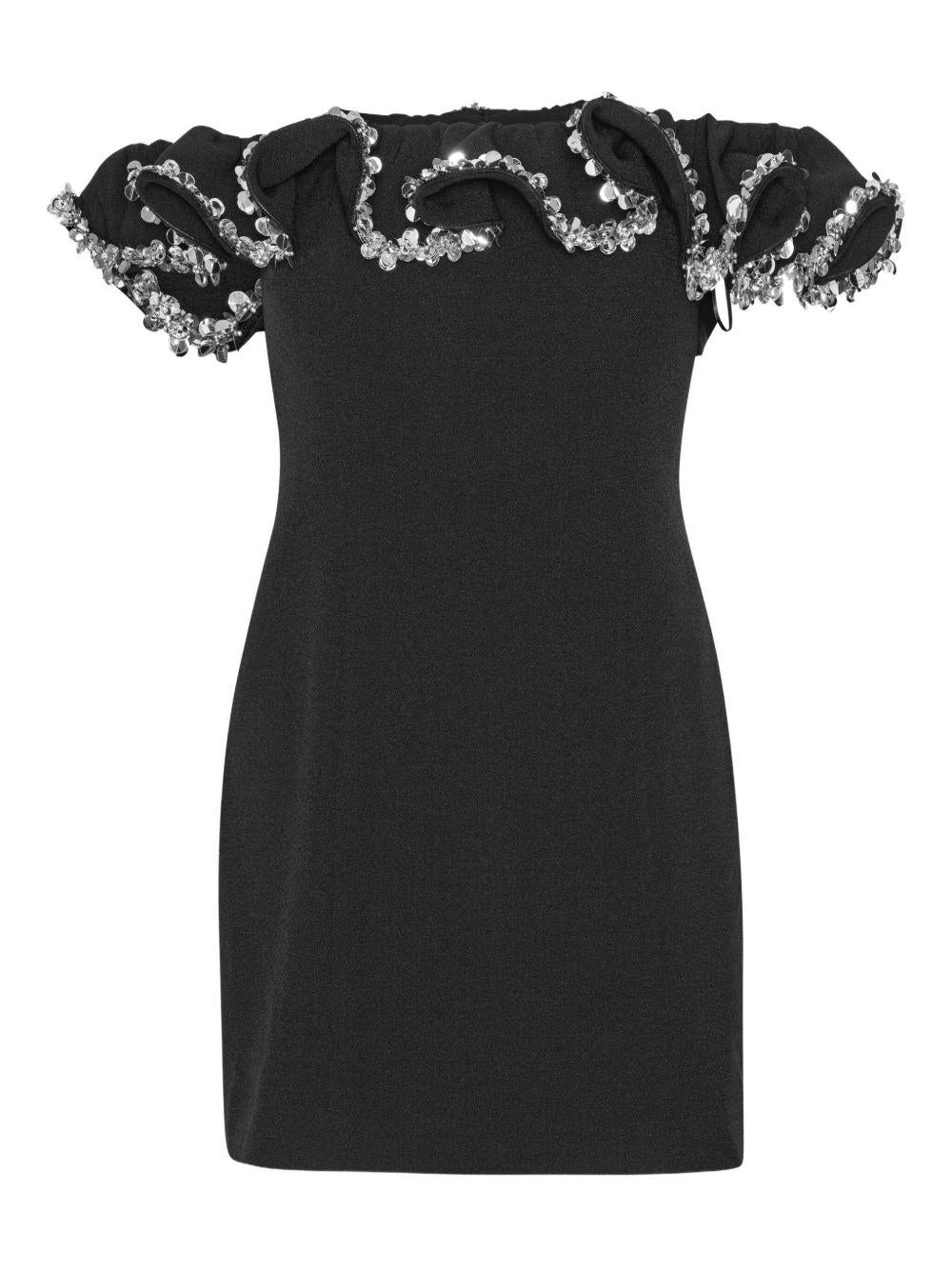 ruffle-detail mini dress 114970100 100 ROTATE 