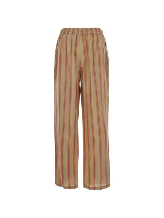 Beige 'STRIPS' Pants with Elastic Waist 854287 Y2N339774 SAINT LAURENT 