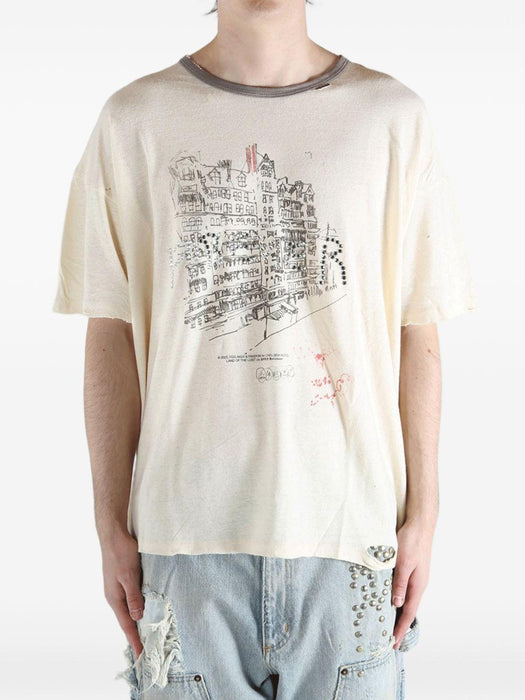 CHELSEay HOTEL TEE 2U004Q1010VWT VINTAGE CREAM PALY HOLLYWOOD 