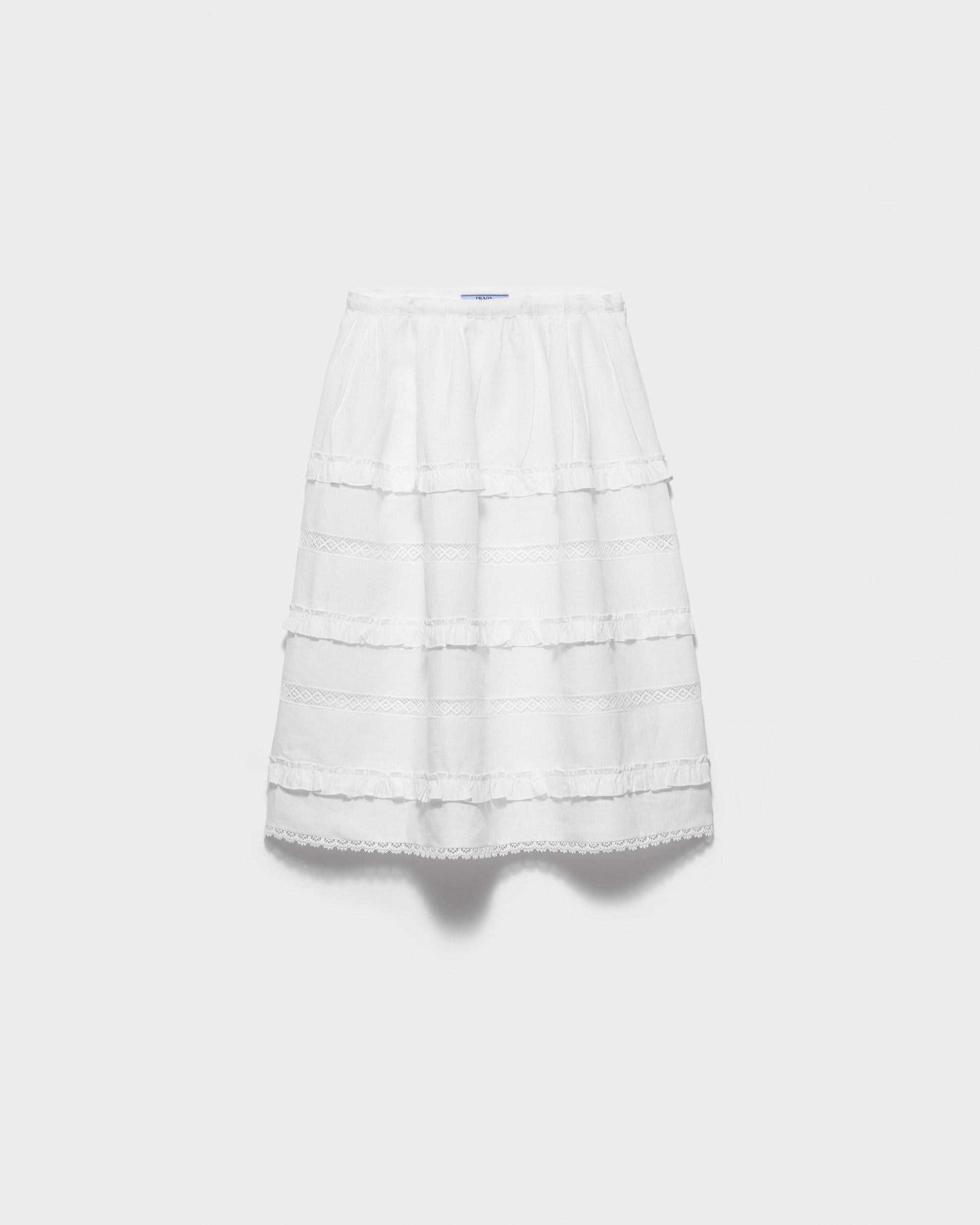 Embroidered linen skirt P181IR S OOO 192TF0009 PRADA 