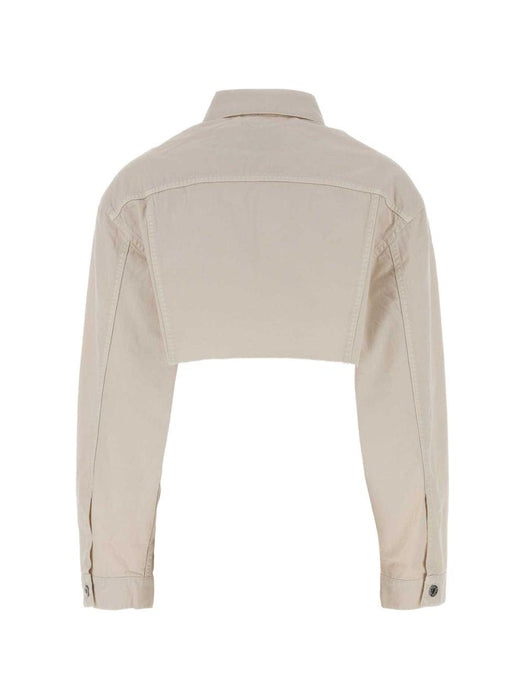 Cropped white denim jacket GWB314 S OOO 197VF0009 MIU MIU 