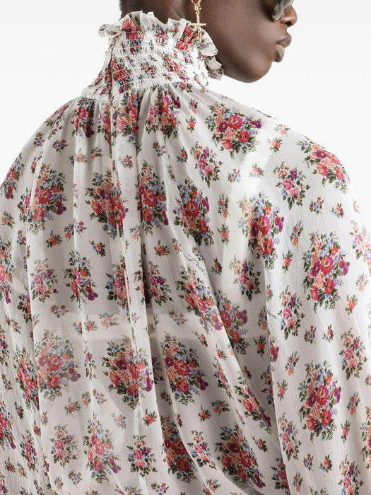 floral-print lace-trim blouse F7BK3T IS10FHA5XK DOLCE & GABBANA 