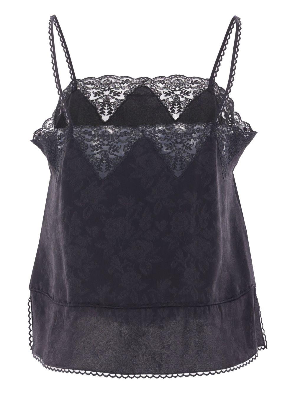 lace-detail v-neck top 25AHT22115 001 CHLOÉ 