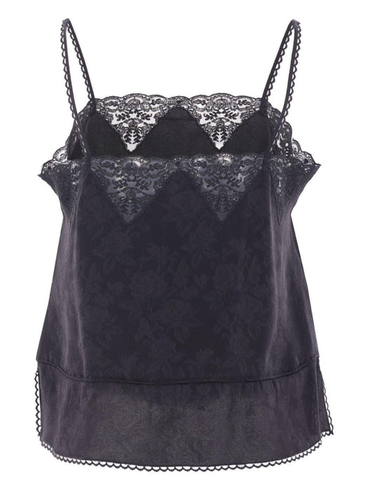 lace-detail v-neck top 25AHT22115 001 CHLOÉ 