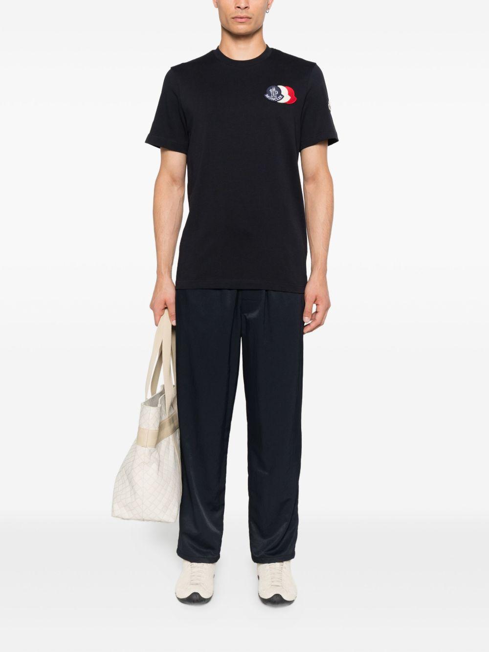 logo-patch short-sleeve T-shirt K20918C00056 89AUG778 MONCLER 