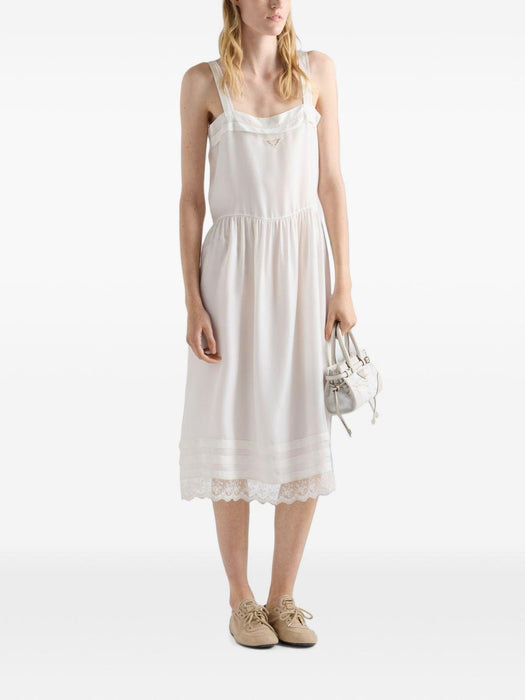 Embroidered old washed silk dress P3S53R S OOO 19ZLF0304 PRADA 