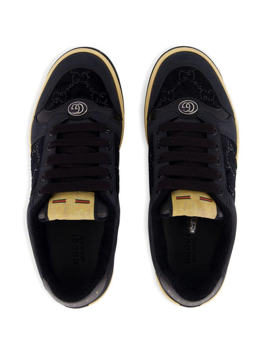 logo-detail quilted sneakers<BR/><BR/> 853276 FAFFM1078 GUCCI 