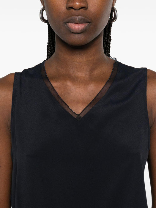 V-neck sleeveless top TPD266F295L775 5146 FABIANA FILIPPI 