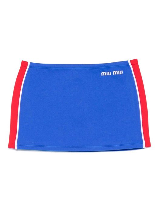logo stripe mini skirt MMG584 S OOO 148OF0Q0U MIU MIU 