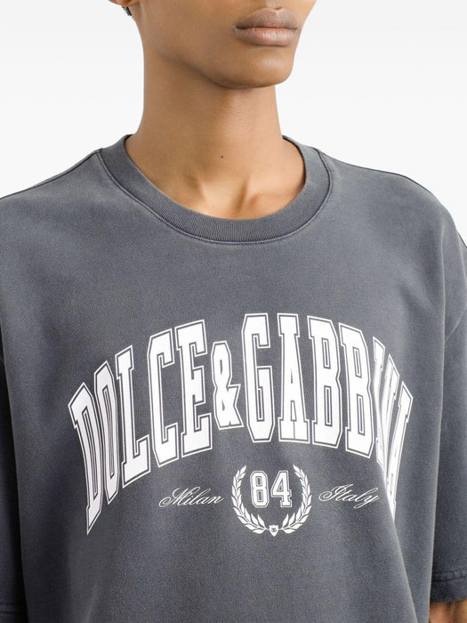 logo-print short-sleeve T-shirt G8TA2T G7PK7N9833 DOLCE & GABBANA 